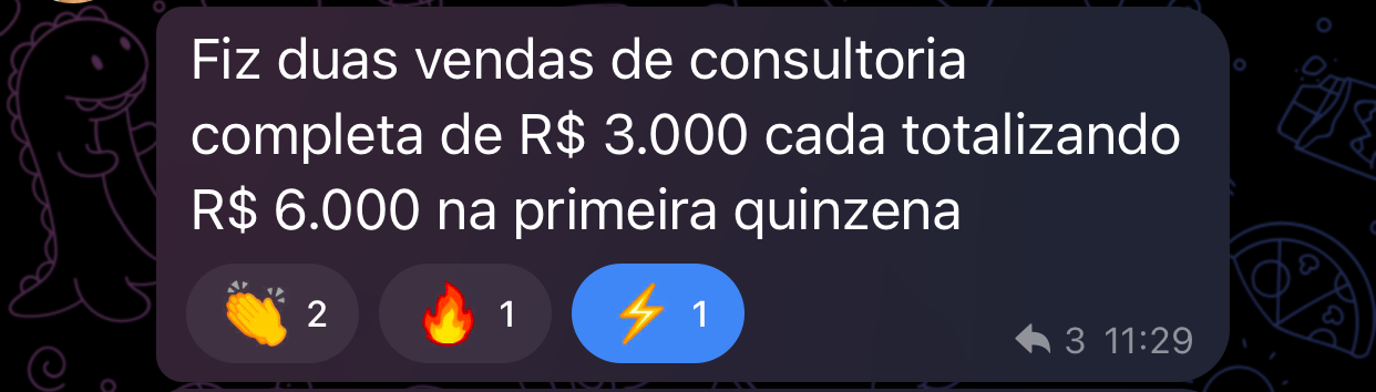 Aluna da Mentoria Liberta — Faturou R$6 mil em apenas 15 dias